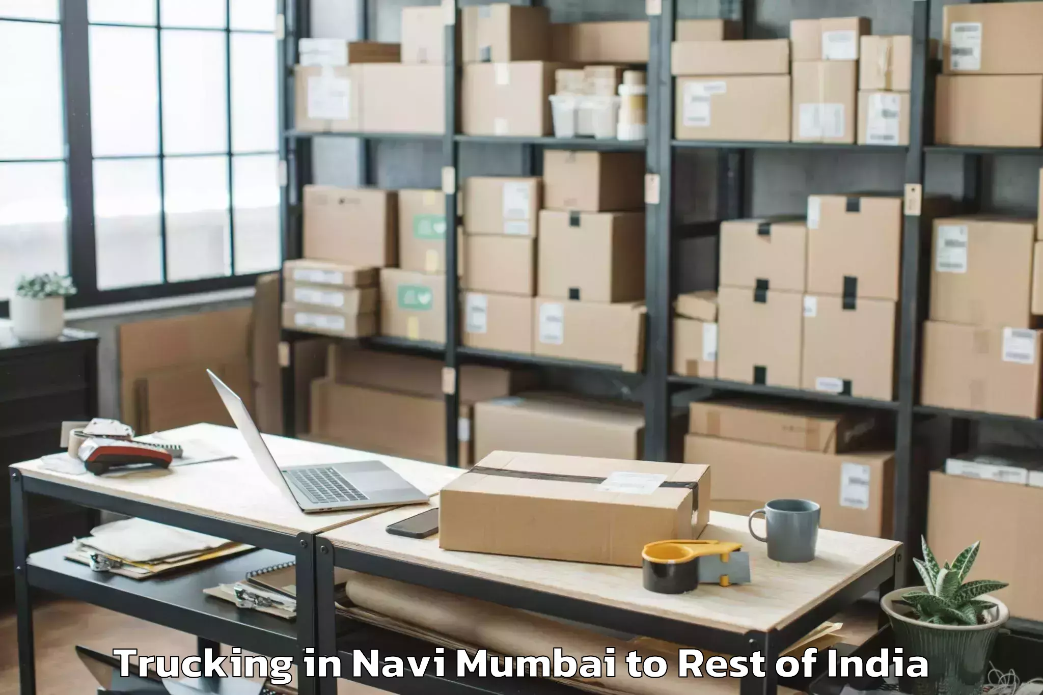 Reliable Navi Mumbai to Mutharam Trucking